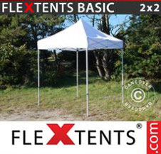 Pop up Canopy FleXtents Basic 2x2 m White