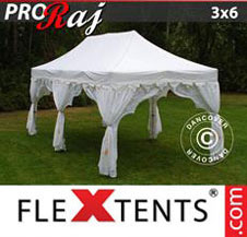Pop up Canopy FleXtents PRO "Raj" 3x6 m White/Gold