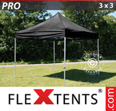 Pop up Canopy FleXtents PRO 3x3 m Black