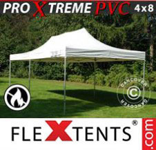 Pop up Canopy FleXtents Pro Xtreme Heavy Duty 4x8 m, White