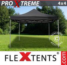 Pop up Canopy FleXtents Pro Xtreme 4x4 m Black