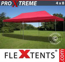Pop up Canopy FleXtents Pro Xtreme 4x8 m Red