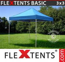Pop up Canopy FleXtents Basic 3x3 m Blue