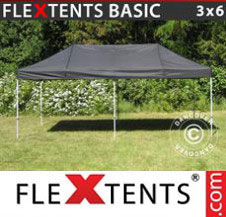Pop up Canopy FleXtents Basic 3x6 m Black