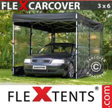 Pop up Canopy FleXtents Basic Carcover, 3x6 m, Black