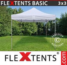 Pop up Canopy FleXtents Basic 3x3 m White