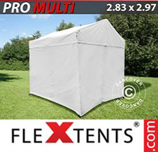 Pop up Canopy FleXtents PRO 2.83x2.97 m White, incl. 4 sidewalls