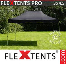 Pop up Canopy FleXtents PRO 3x4.5 m Black