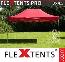 Pop up Canopy FleXtents PRO 3x4.5 m Red