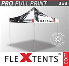 Pop up Canopy FleXtents PRO with full digital print, 3x3 m
