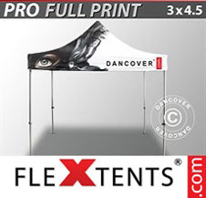Pop up Canopy FleXtents PRO with full digital print, 3x4.5 m