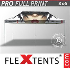 Pop up Canopy FleXtents PRO with full digital print, 3x6 m