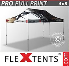 Pop up Canopy FleXtents PRO with full digital print, 4x8 m