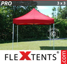 Pop up Canopy FleXtents PRO 3x3 m Red