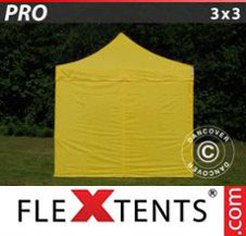 Pop up Canopy FleXtents PRO 3x3 m Yellow, incl. 4 sidewalls