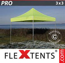 Pop up Canopy FleXtents PRO 3x3 m Neon yellow/green