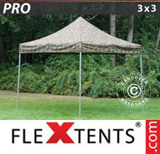 Pop up Canopy FleXtents PRO 3x3 m Camouflage/Military