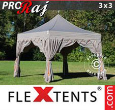Pop up Canopy FleXtents PRO "Raj" 3x3 m Latte/Orange