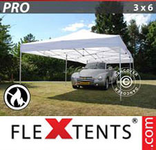 Pop up Canopy FleXtents PRO 3x6 m White, Flame retardant