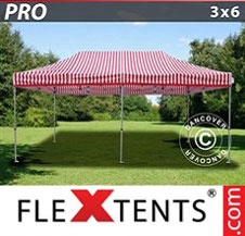 Pop up Canopy FleXtents PRO 3x6 m striped