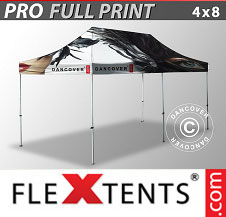 Pop up Canopies FleXtents PRO with full digital print 4x8 m