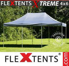 Pop up Canopy FleXtents Pro Xtreme 4x6 m Grey